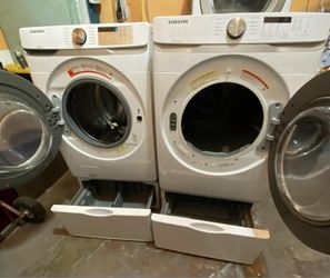 🍂SET WASHER AND DRYER PEDESTALS🍂✔️SAMSUNG✔️ 🆓️FREE DELIVERY🆓️ ✅️SIDE BY SIDE✅️