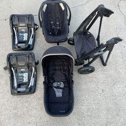 Summer Baby Car Seat Stroller Set 5 Pieces