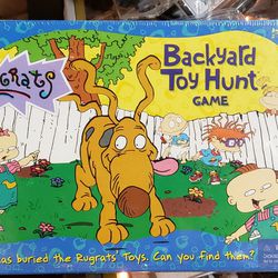 VIntage RUGRATS Backyard Toy Hunt Board Game - Nickelodeon 1997, New And Sealed