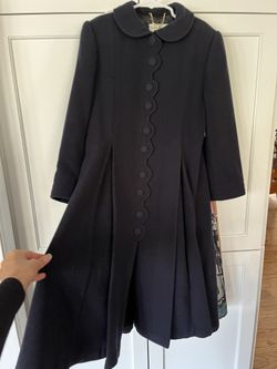 Girls Size 8 Wool Cashmere Long Coat (warm dress Coat)