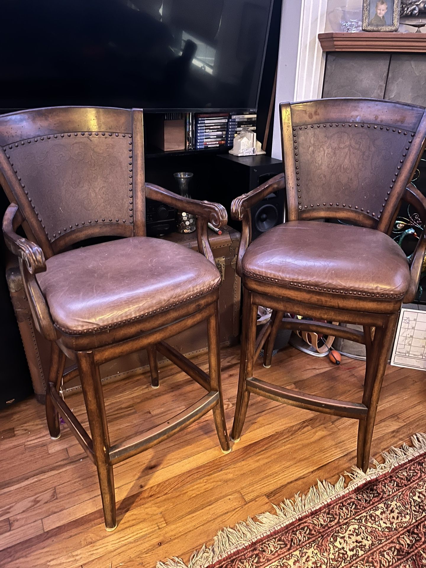 Leather Bar Stools
