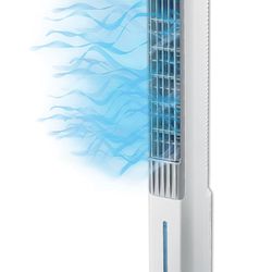 Arctic Air Tower+ Indoor Evaporative Cooler with Oscillating and Quiet Fan Function, Auto-Off Timer, 4 Fan Speeds, LED Night Light, 16-Hour Cooling, F