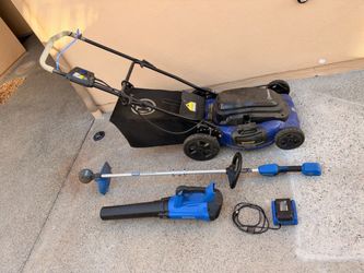 Kobalt Corded Mower and Accessories
