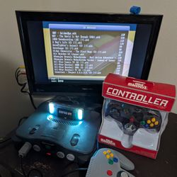 N64 w/Loaded Flash Cart (Plenty Of Games )