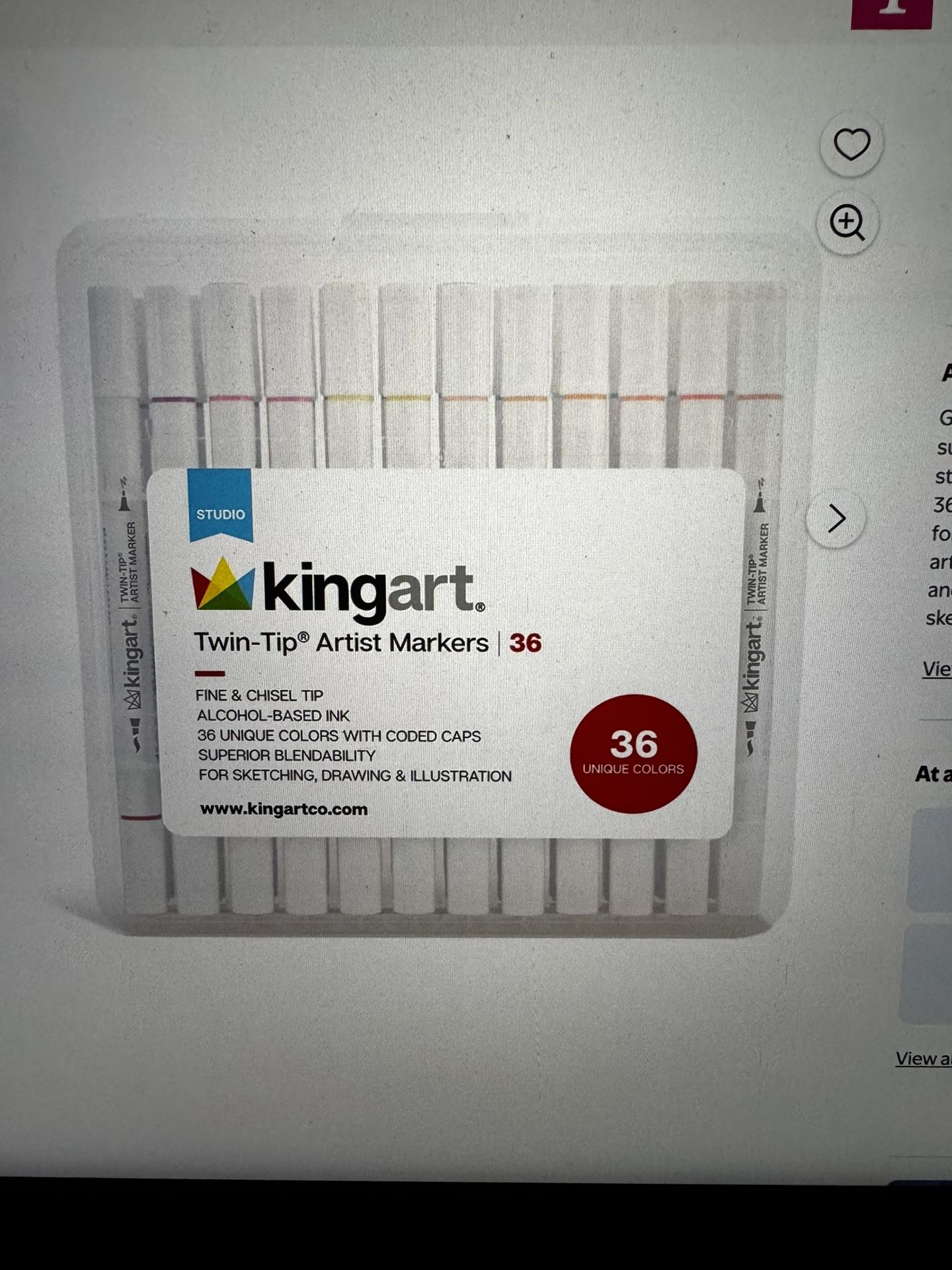 KingsArt Twin tip Artist Markers