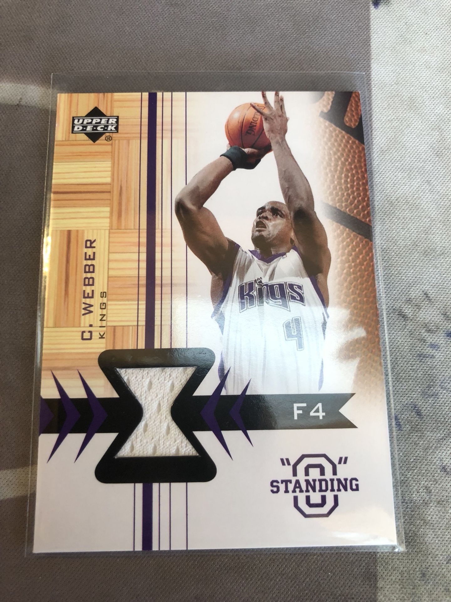CHRIS WEBBER 2003-04 03-04 UPPER DECK STANDING O GAME JERSEY