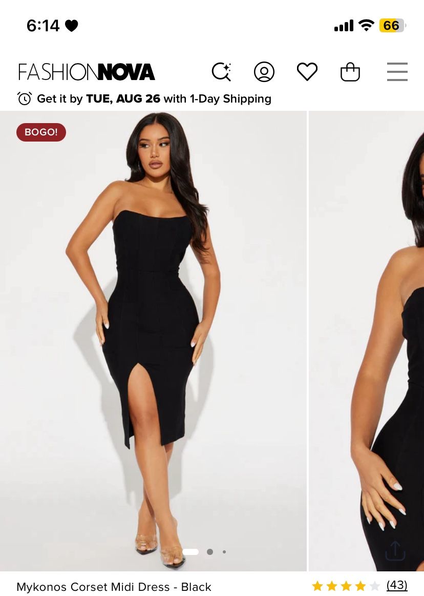Fashion Nova Corset Dress