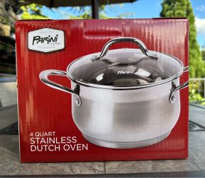 Parini 4 Quart Stainless Steel Dutch Oven