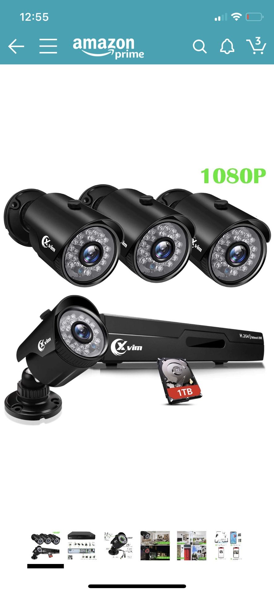 brand new security camera set