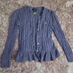 Ralph Lauren Cardigan, purple girl size 6