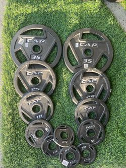 CAP Olympic Grip Weight Plates Set