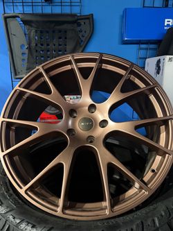 On sale. 24” 5x139 hellcat bronze wheels with TIRES For Dodge Ram 1500 5 lug (We Finance)