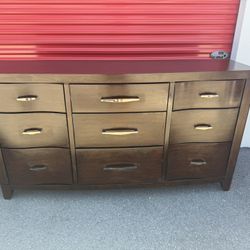 Brown Wavy Dresser 