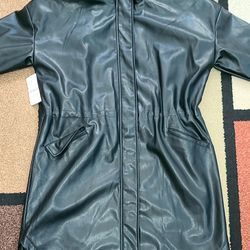 Vegan Leather Women's Large Jacket Brand New With Tags