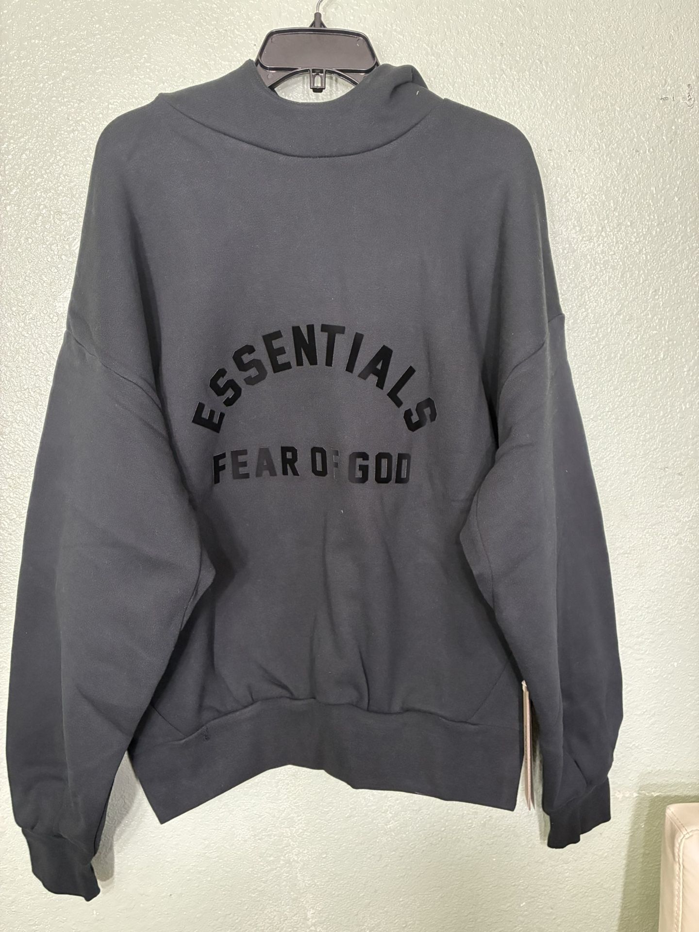 Jet Black Essential Hoodie