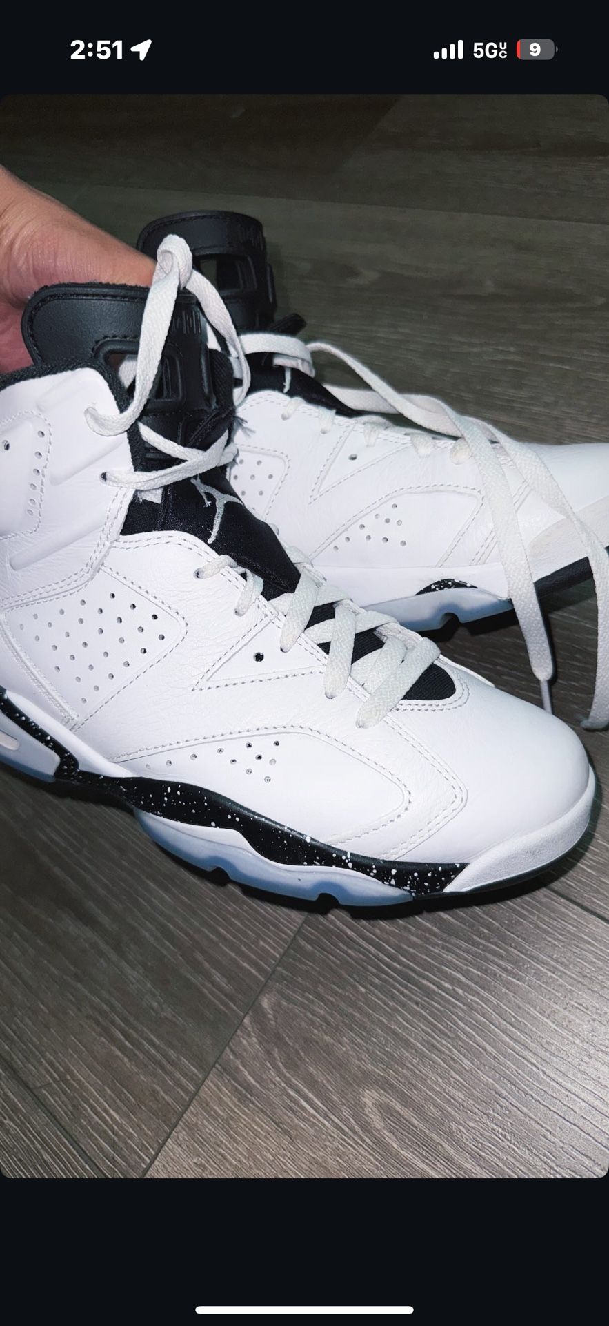 White Retro Jordans