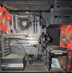 Old gaming pc and monitors