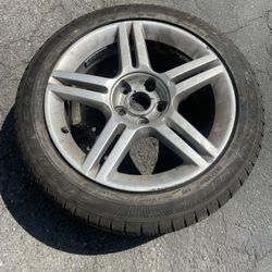 1 Only - 235/45r17 5x112 5x4.41 Stock Audi A3 A4 Mercedes Vw Audi New Tire!!