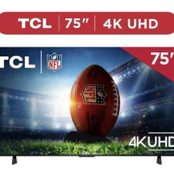 TCL 75" Class 4-Series 4K UHD HDR Smart Roku TV