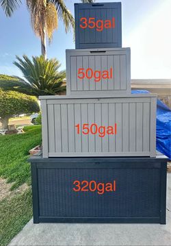 Outdoor deck Boxes