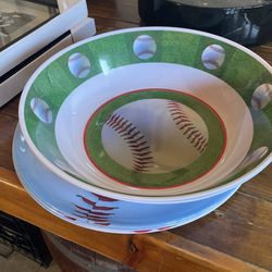 Baseballs Bowls And Party Plates