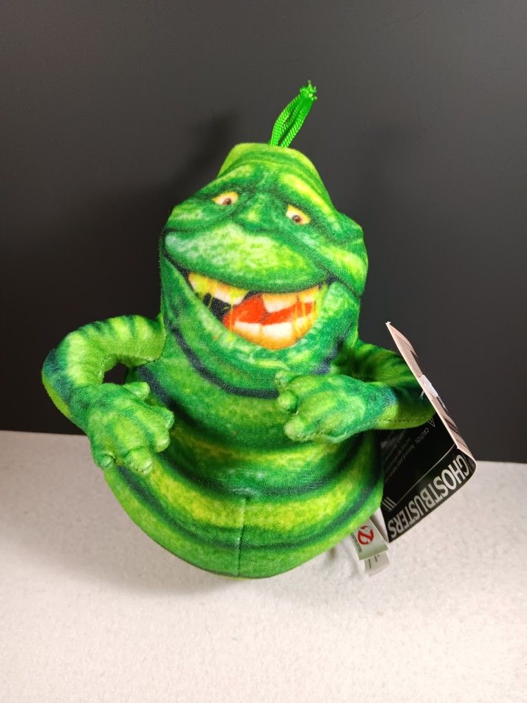 Ghostbusters Movie Green Smily Slimer Plush Toy Stuffed Animal Doll 6" Columbia