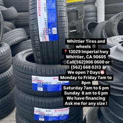 SET OF NEW TIRES, 245/45R17 ATLANDER 99W XL, INCLUDING MOUNTING AND BALANCING. ASK ME FOR ANY SIZE OR BRAND, LLANTAS NUEVAS