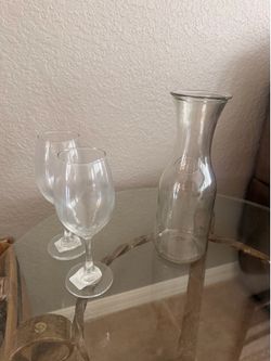Wine glasses and wine craft