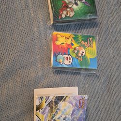 3 Pokémon Themed Mini Cards Binders