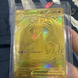Pokémon Mega Charizard Y EX Gold Card