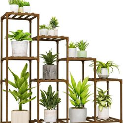 Bamboo Plant Stand 