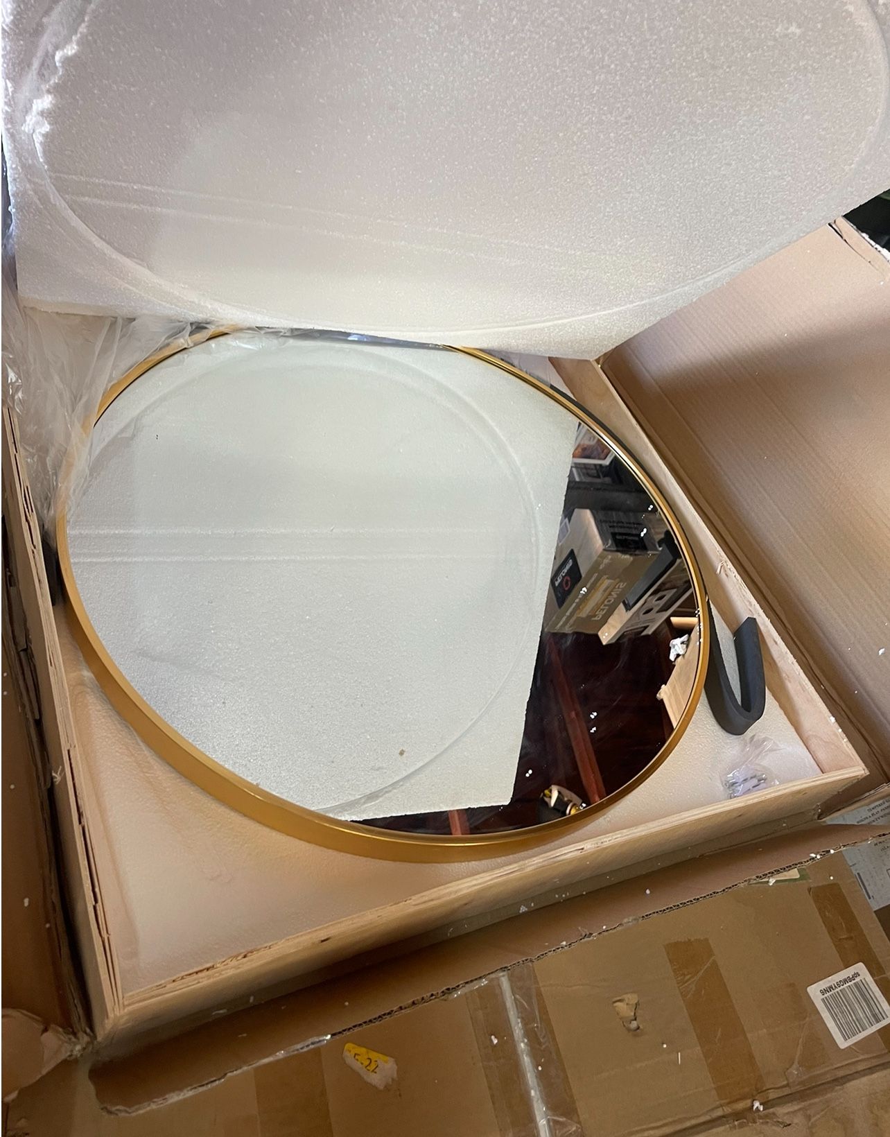 Gold Metal Round Mirrors