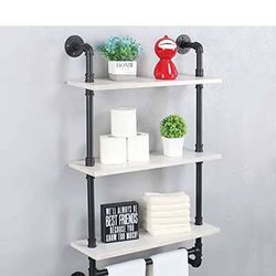 MBQQ 24" 3-Tier Industrial Pipe Shelf - NEW