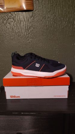 Wilson Low-Top Tennis Sneakers Navy Orange