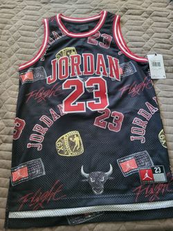 Jordan 23 jersey boys assorted (black/gym red/white) kid Large