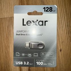 Lexar Jumpdrive Dual Drive E32c USB Type C 128GB USB 3.2 Gen1 100 MB/s