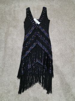Vintage inspired 1920s flapper dress