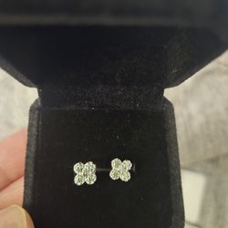 Green Moissanite Earrings