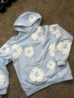 baby blue denim tear