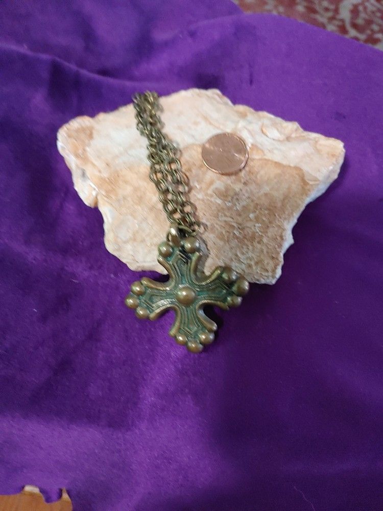 Kalevala Bronze Cross Pendant
