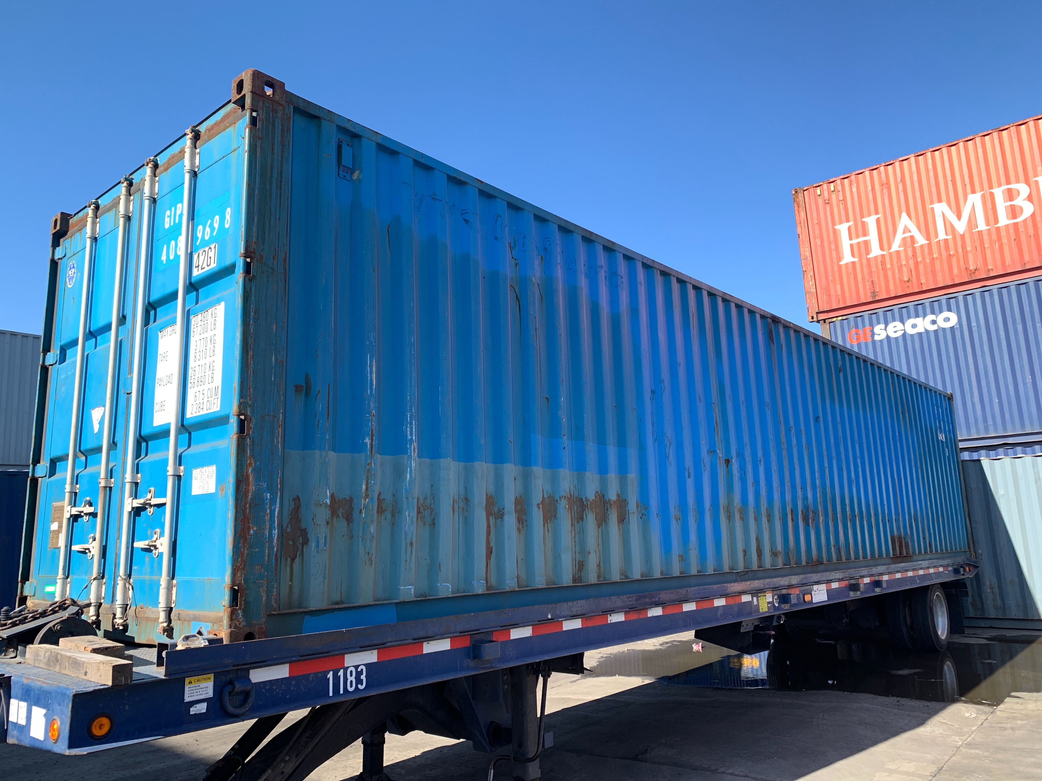 40 FT Wind and Watertight Shipping Container for Sale - Delivery Available