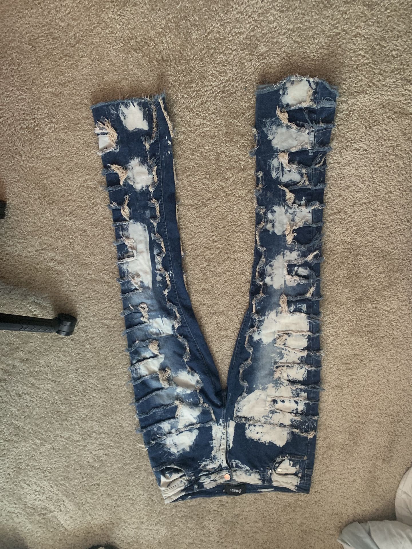 Guapi Designer Jeans Bleached