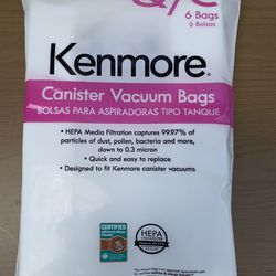 KENMORE CANISTER VACUUM  BAGS (Q/C)