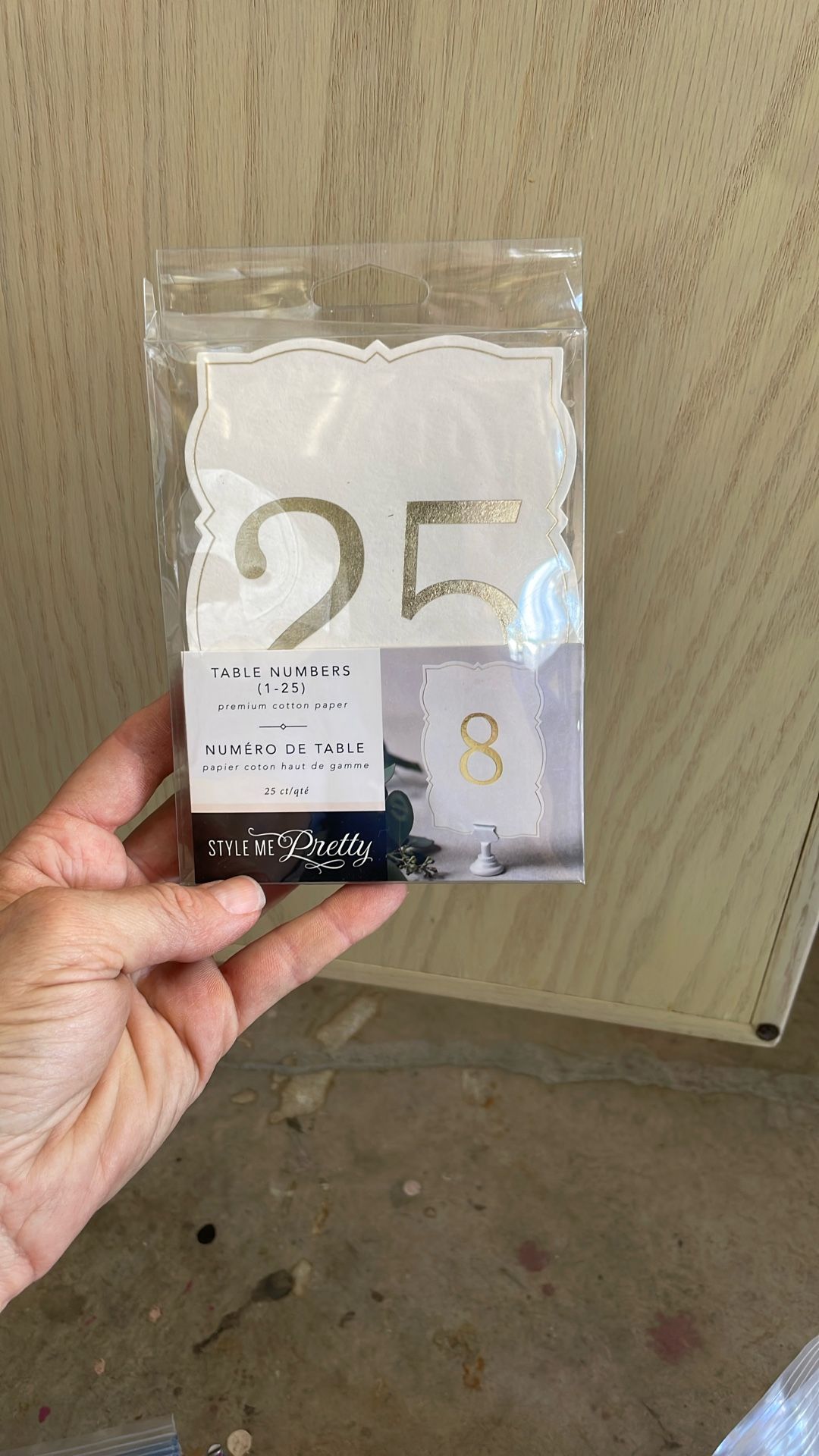 NEW Table Numbers