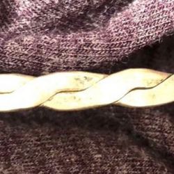 Silver Rope Bangle Bracelet