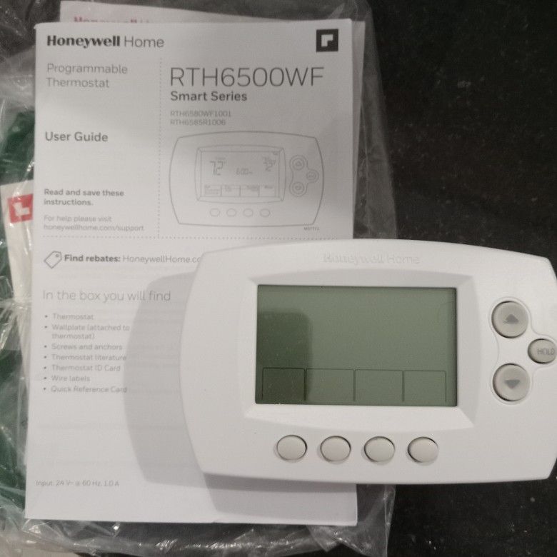 honeywell wifi thermostat smart series rth6500wf