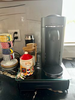 Like New Nespresso Vertuo Evoluo Bundle + Aeroccino Frother & Glass Drawer