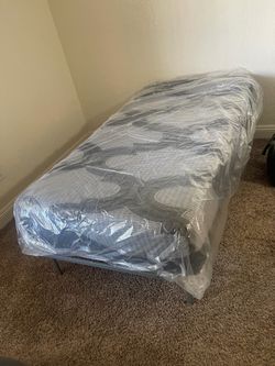 NEW!! Twin mattress and frame
