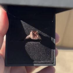 Chocolate stone. Beautiful ring