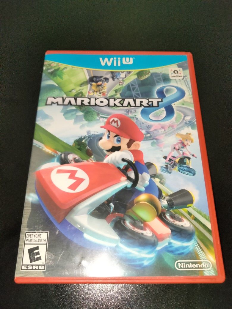 Mario Kart 8 for Nintendo Wii U - 2014 Edition - Very Good Condition with Manual and Red Case